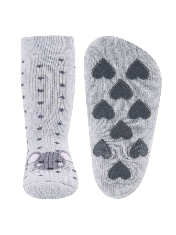ewers 2er-Set Stoppersocken 2er Pack Maus/Ringel in hellsilber mel./hellrosa günstig kaufen