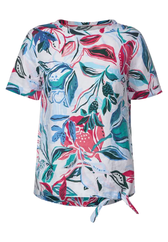 CECIL Print Leinenbluse