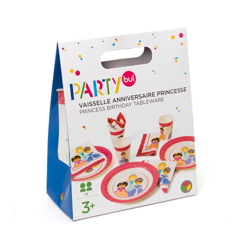 Vaisselle anniversaire Princesses