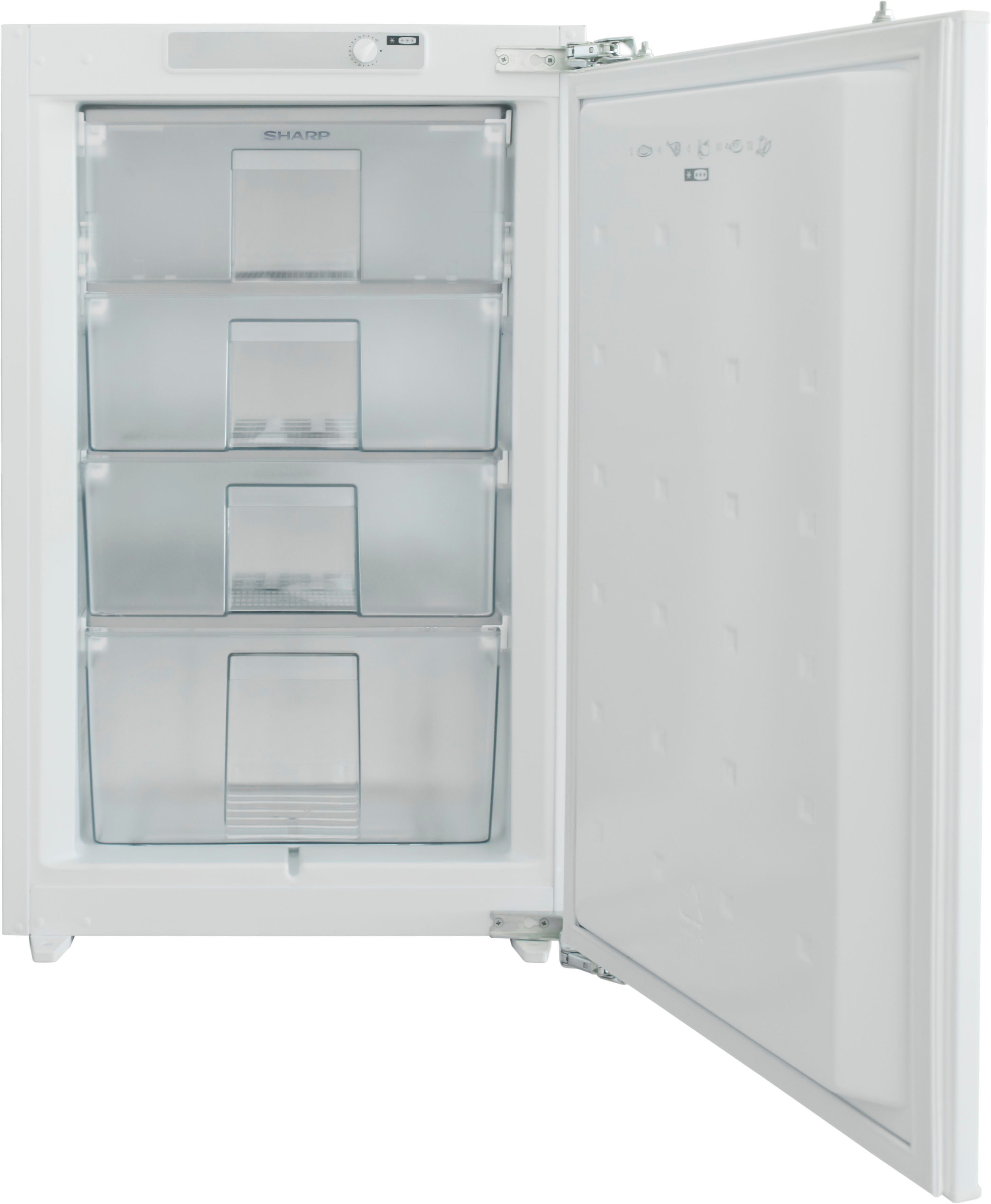 Sharp Einbaugefrierschrank SJ-SE099M0X-EU, 87,5 cm hoch, 54 cm breit