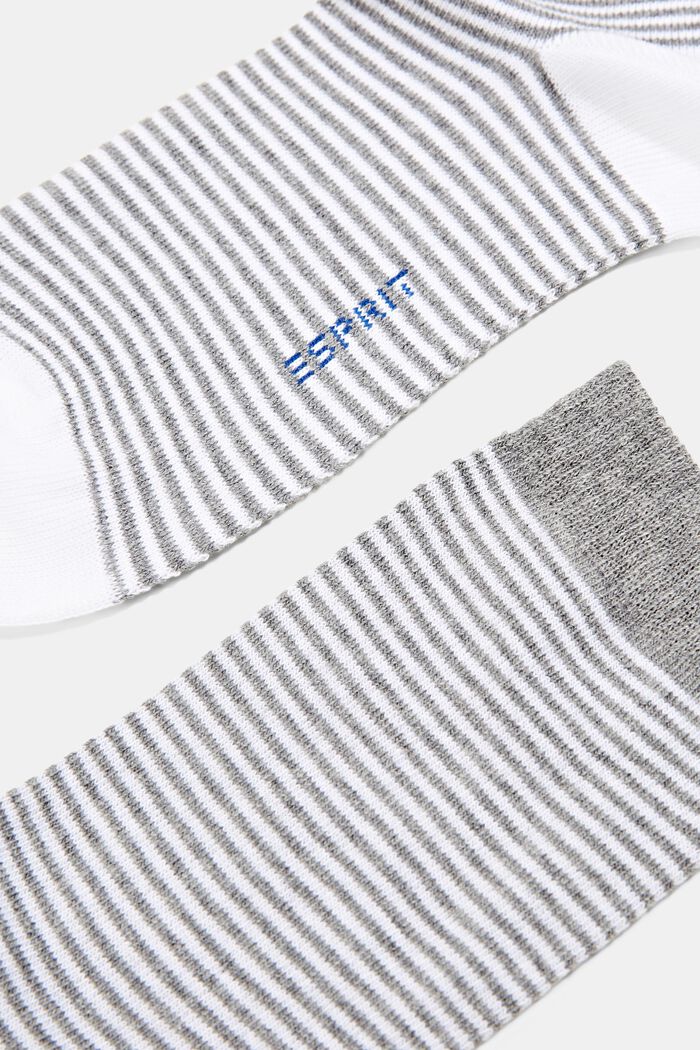 Gestreifte Socken im 2er-Pack, Bio-Baumwolle