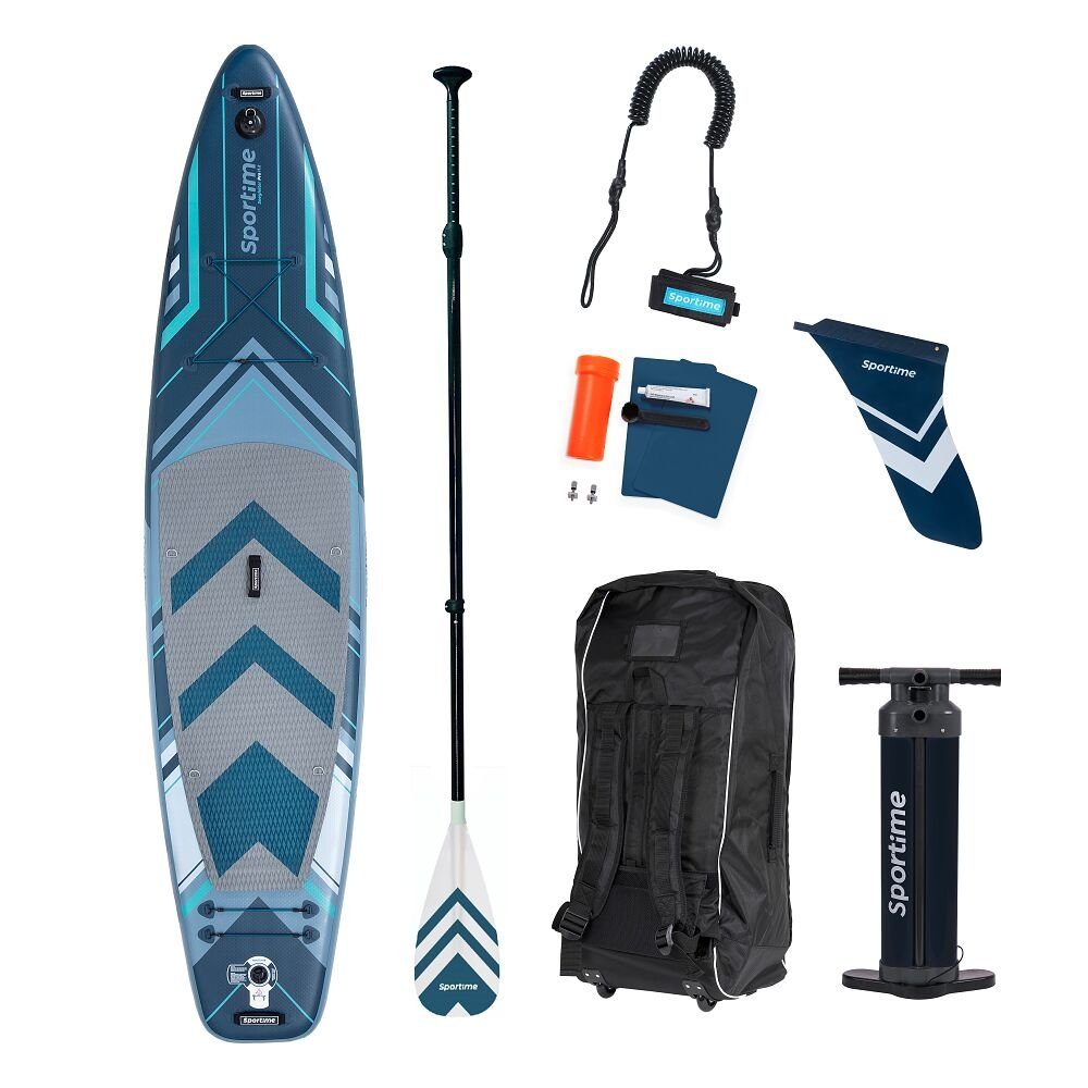 Sportime SUP-Board Stand Up Paddling Board Seegleiter Pro Carbon-Set, 3-fach verstärkte Rail, machen das Board formstabil, hart & steif