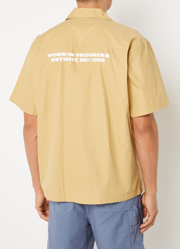 Camisa Carhartt WIP Link Script de corte regular com logo e estampa nas costas