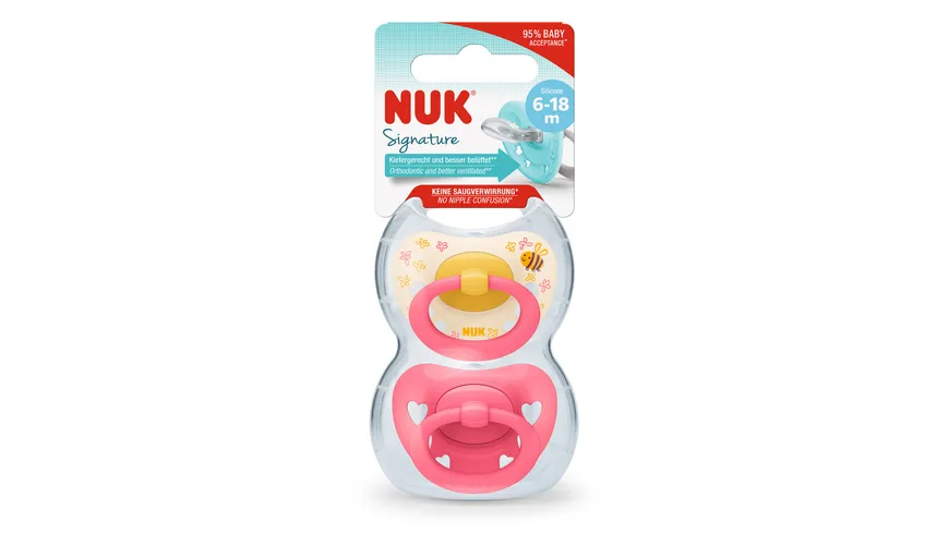 NUK Schnuller Signature Silikon 6-18 Monate