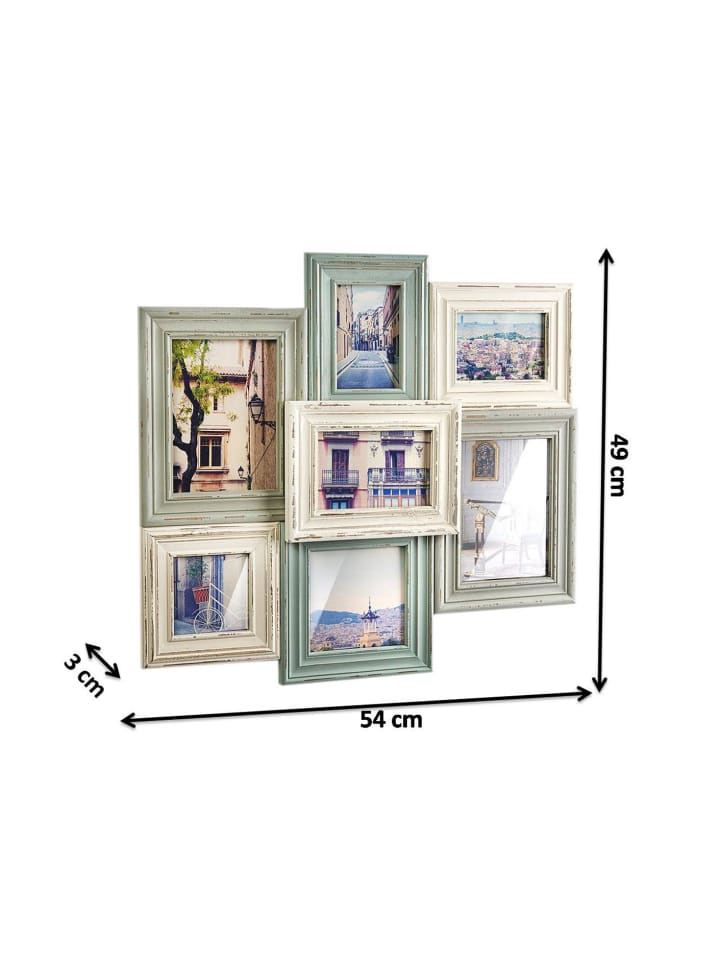 kobolo Bilderrahmen Collage PASTELL7 in Grün günstig kaufen onesize