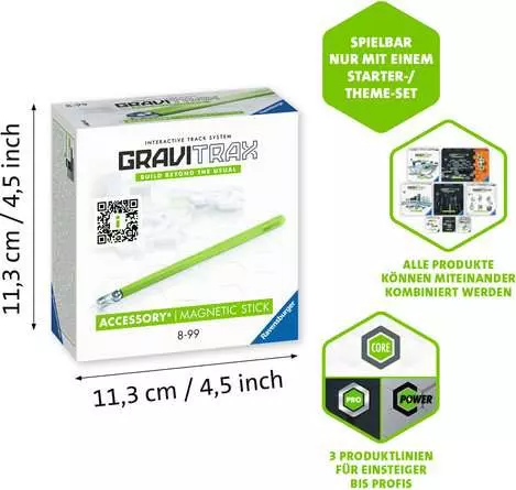 Gravitrax Accessory Magnetic Stick - Kugelbahn-Erweiterung für Kinder ab 8 Jahren