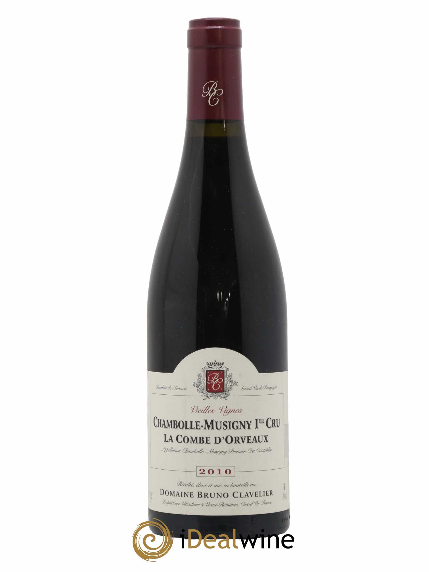 Chambolle-Musigny 1er Cru La Combe d'Orveaux Vieilles Vignes Bruno Clavelier  2010 - Lot de 1 Bouteille