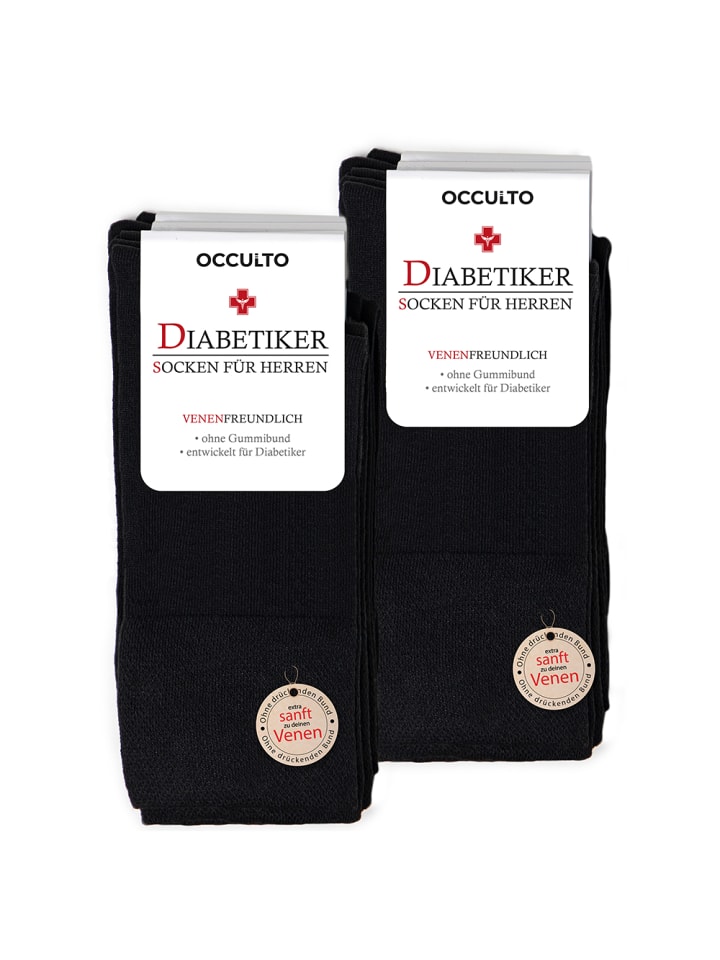 Occulto 10er Pack Diabetikersocken Goetz in Schwarz günstig kaufen