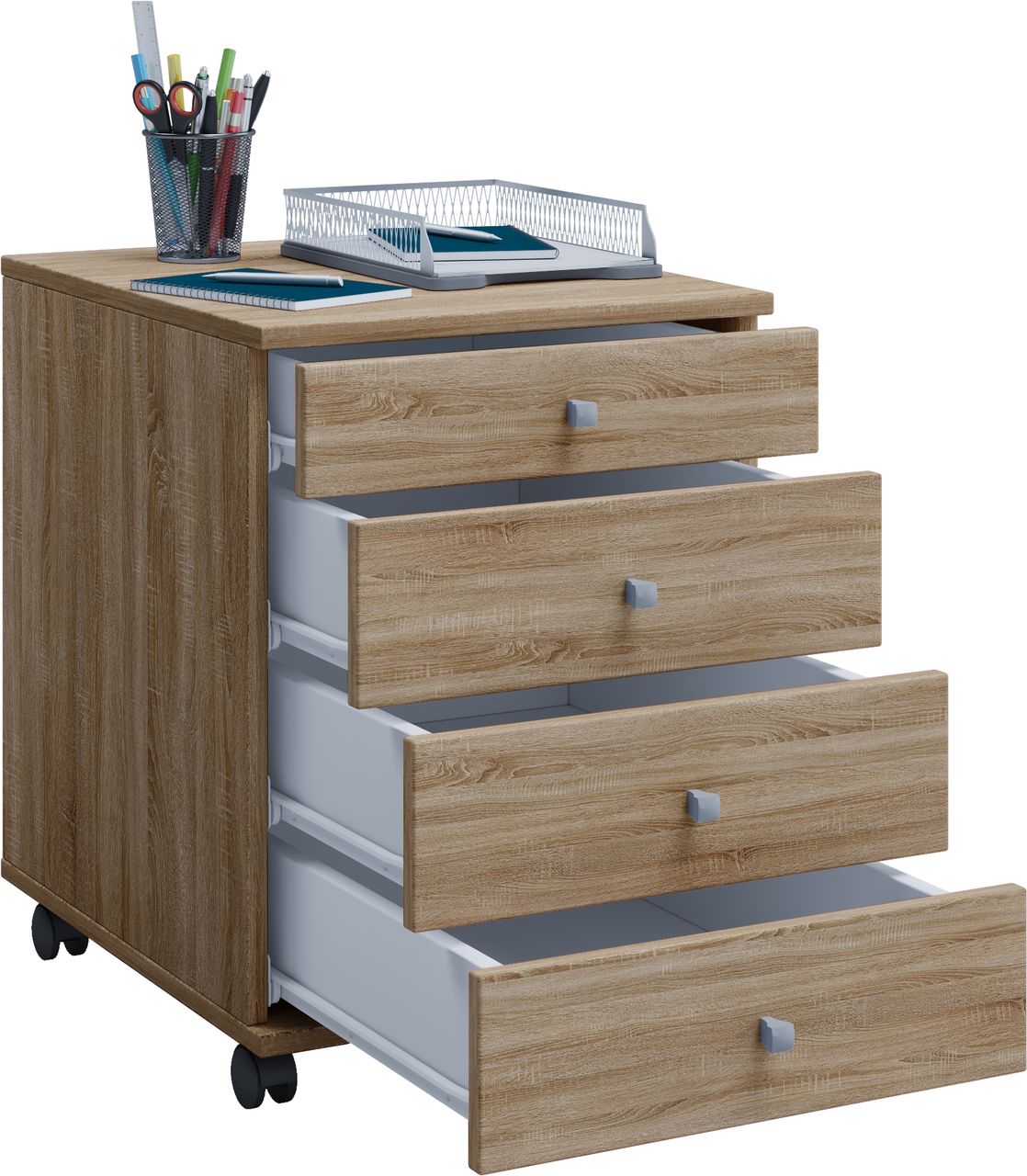 VCM Rollcontainer Lona Mini Sonoma-Eiche