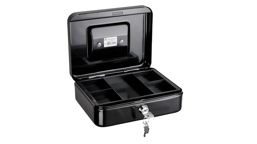 ALCO Geldkassette schwarz  20x16x6,5cm schwarz