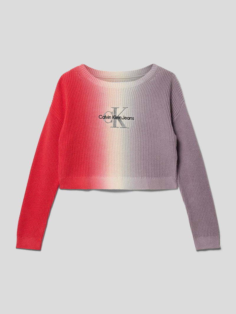 Strickpullover mit Farbverlauf in terrakotta