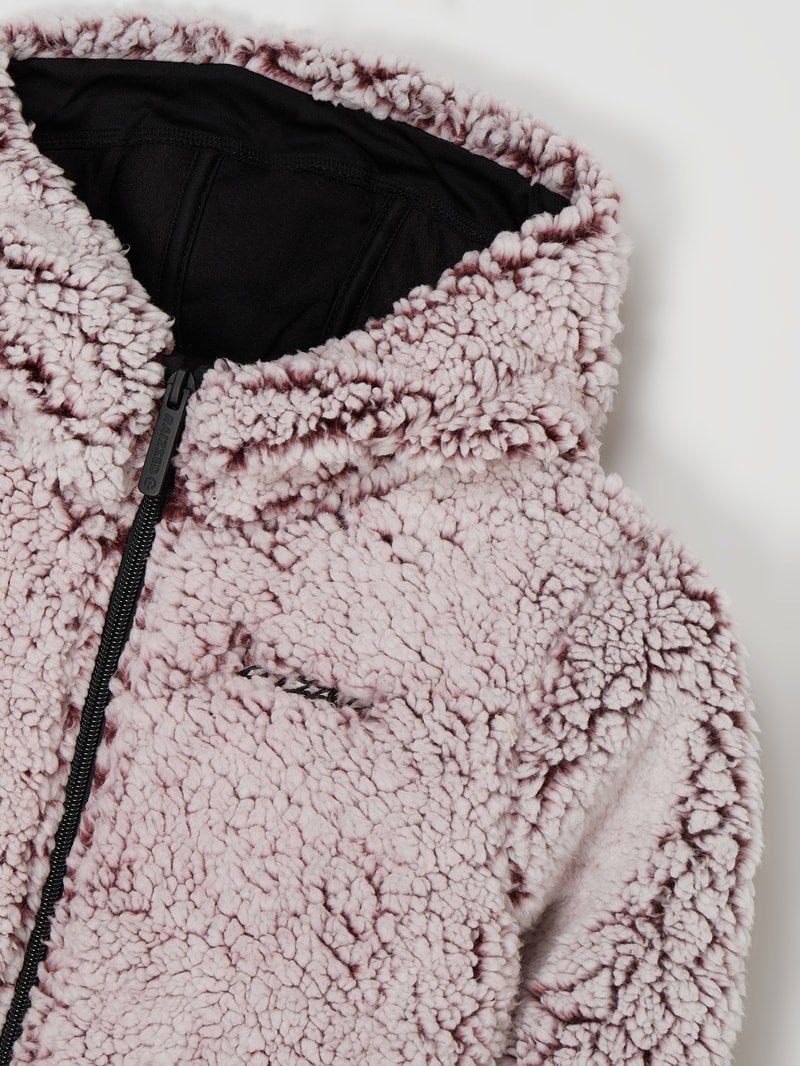 Sweatjacke aus Teddyfell in altrosa