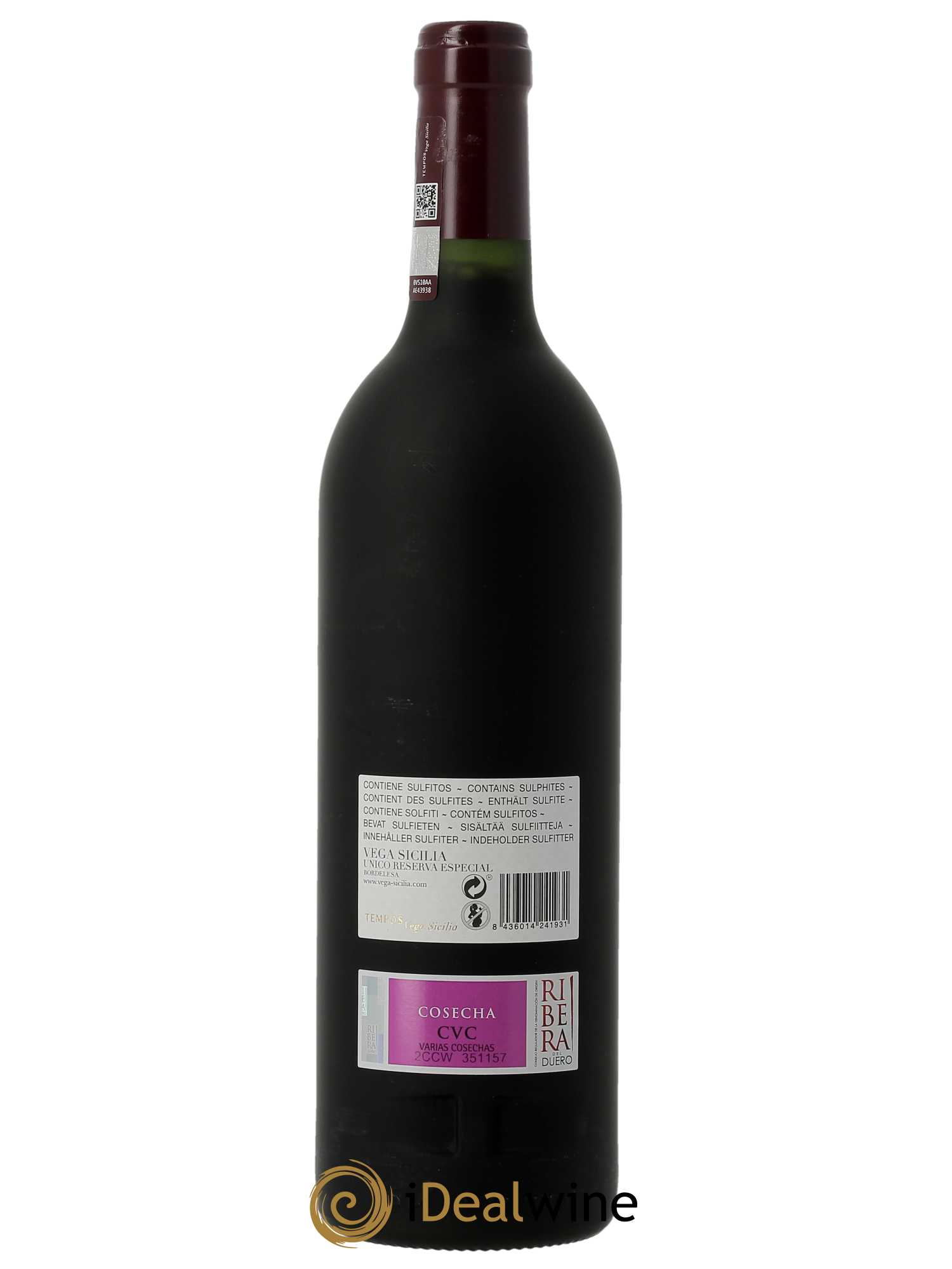 Ribera Del Duero DO Unico Reserva Especial Famille Alvarez   - Lot de 1 Bouteille