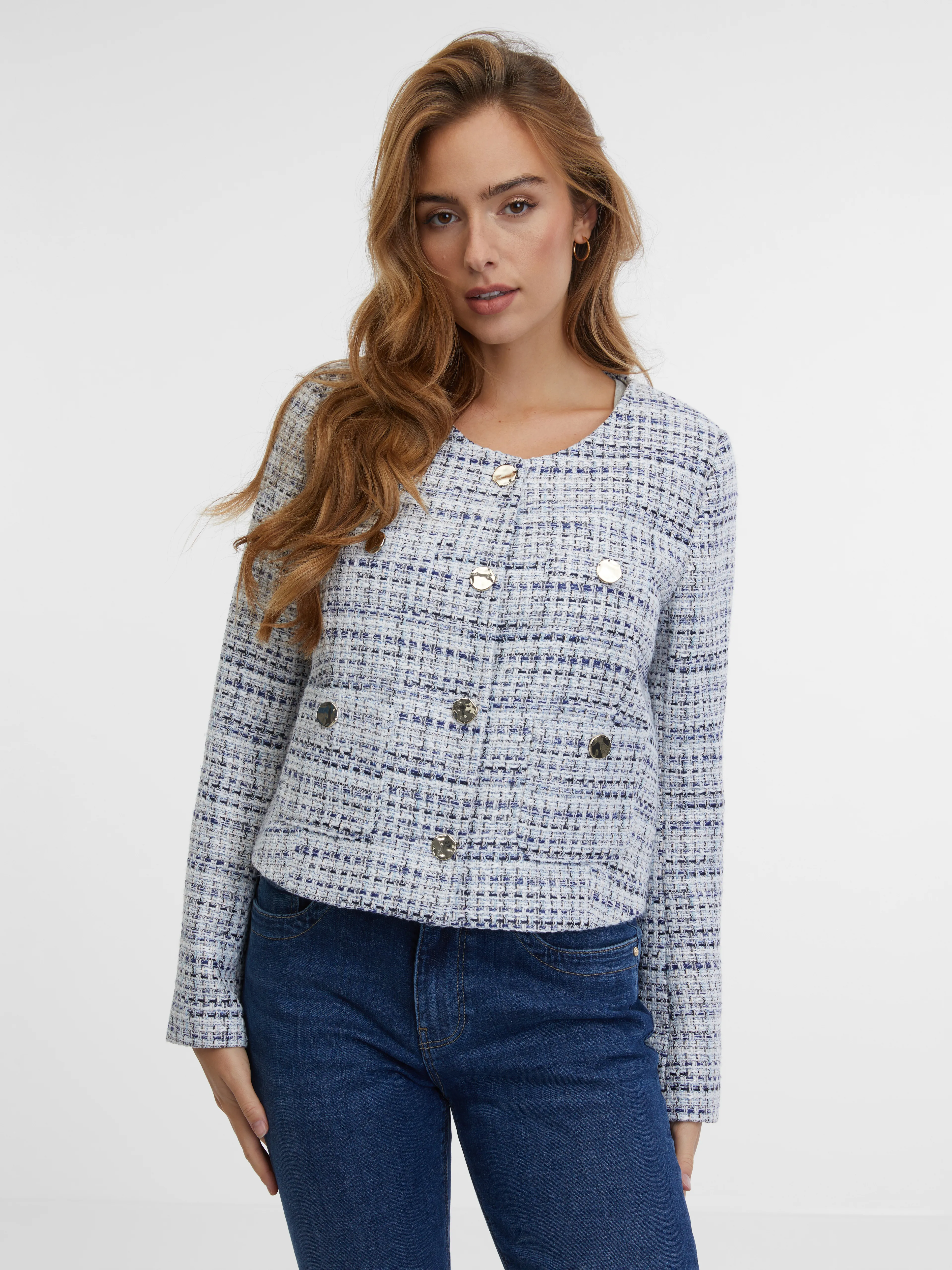 Blaue Damenjacke ORSAY