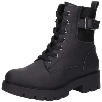 Via della Rosa Schnür Boots in schwarz