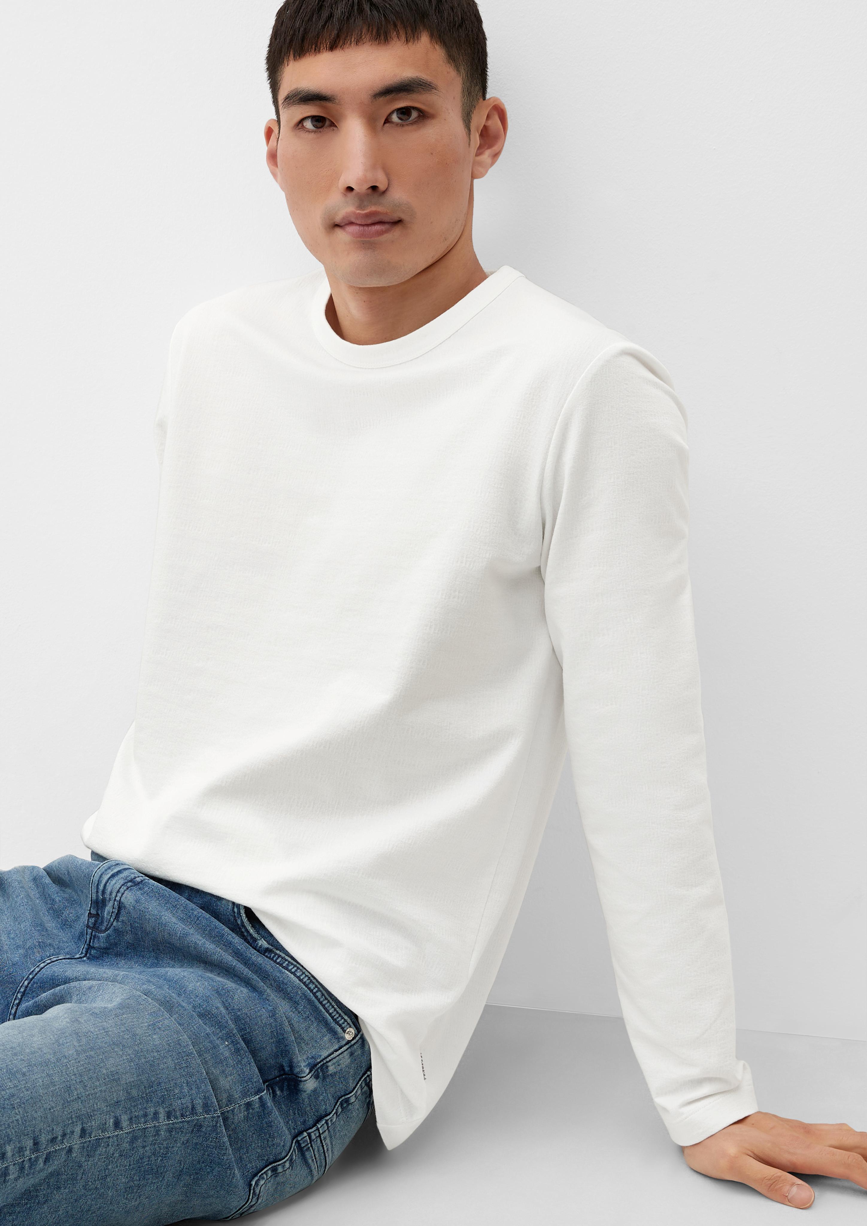 Longsleeve aus Seersucker  2129475-0120
