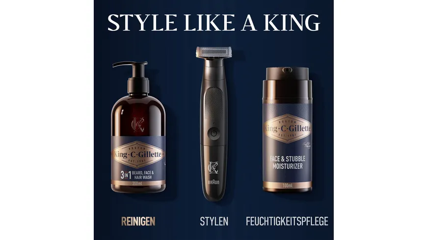King C. Gillette Bartpflege Bartshampoo 350 ml