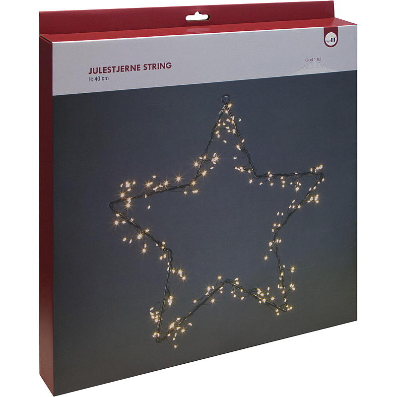 Home String stjerne 40 cm 200 LED