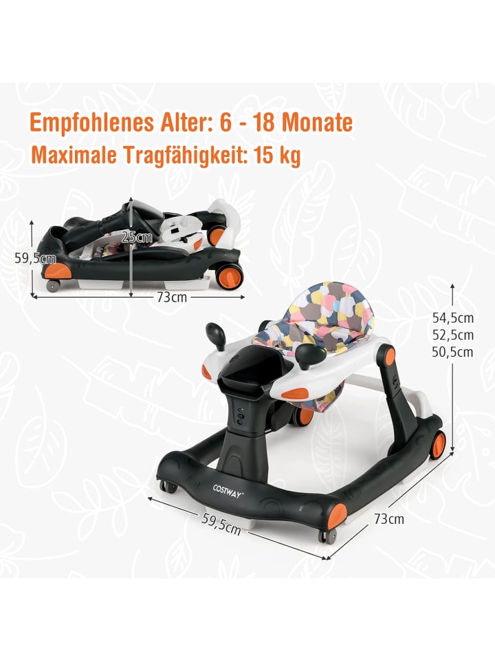COSTWAY 2-in-1 Lauflernhilfe 6-18 Monate in Andere günstig kaufen onesize