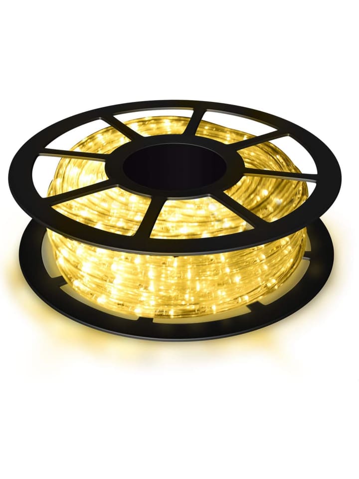 COSTWAY 10m LED Lichterschlauch Warmweiß in Weiß günstig kaufen onesize