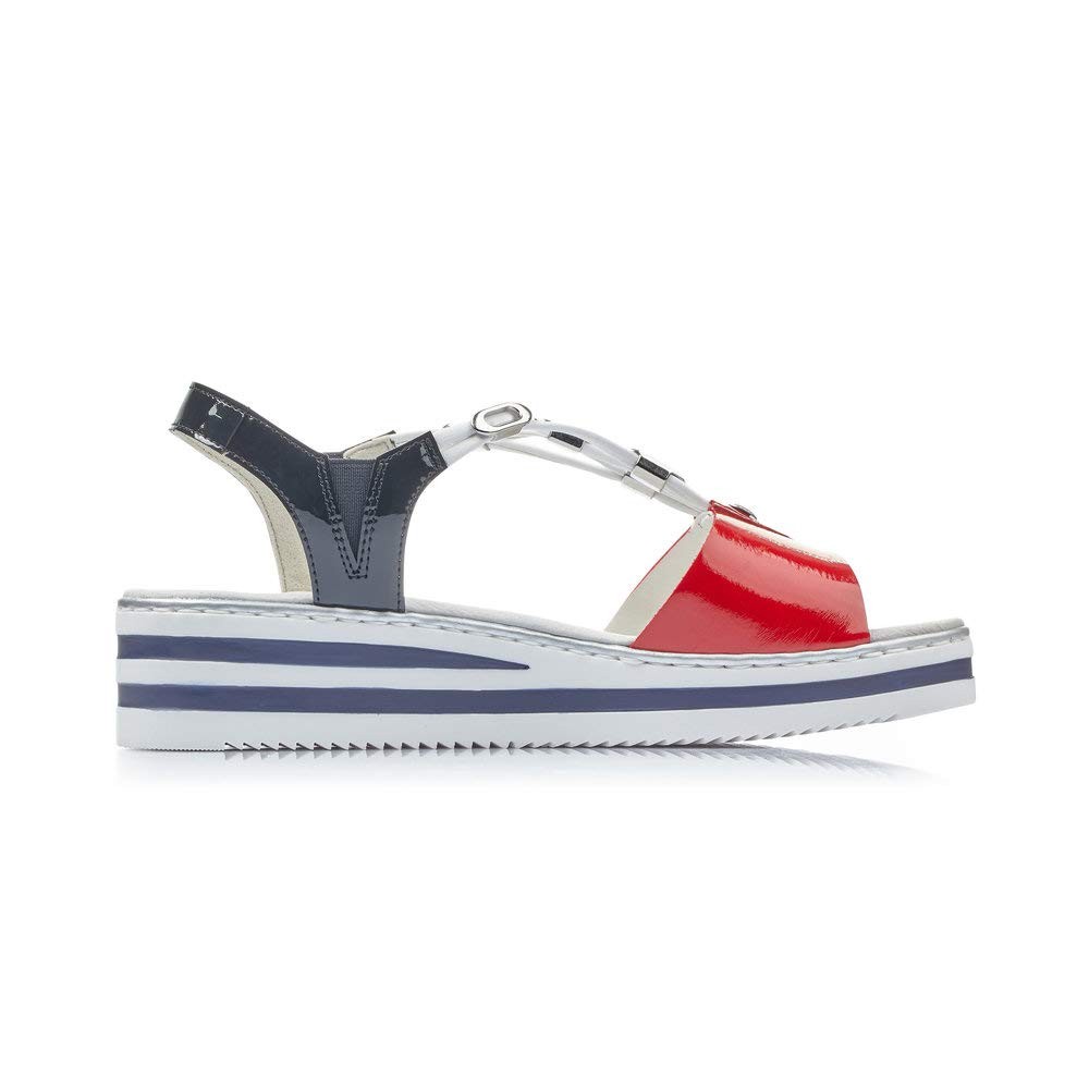 RIEKER Klassische Sandalen blau