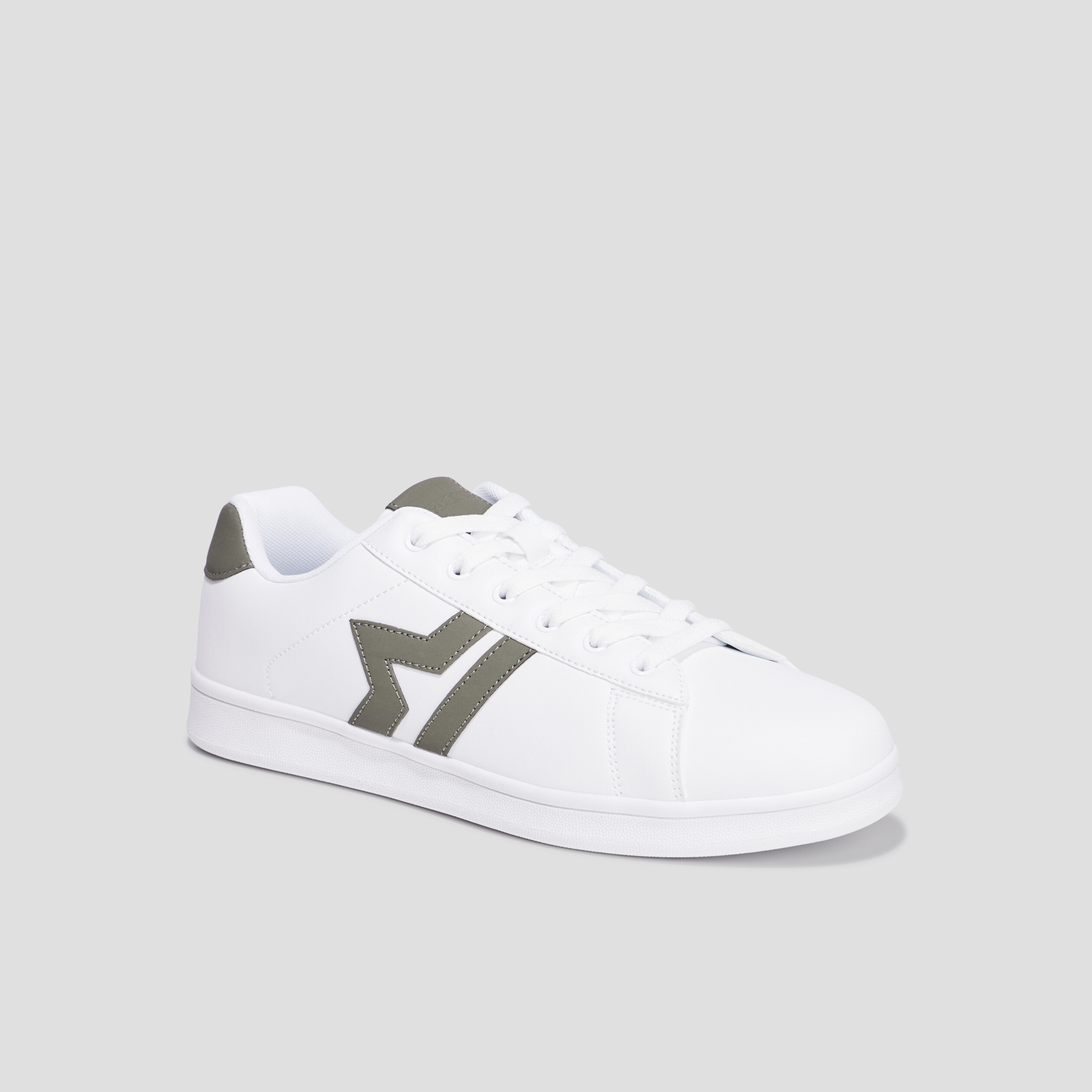 Tennis basses à lacets Creeks Thisto blanc homme | La Halle