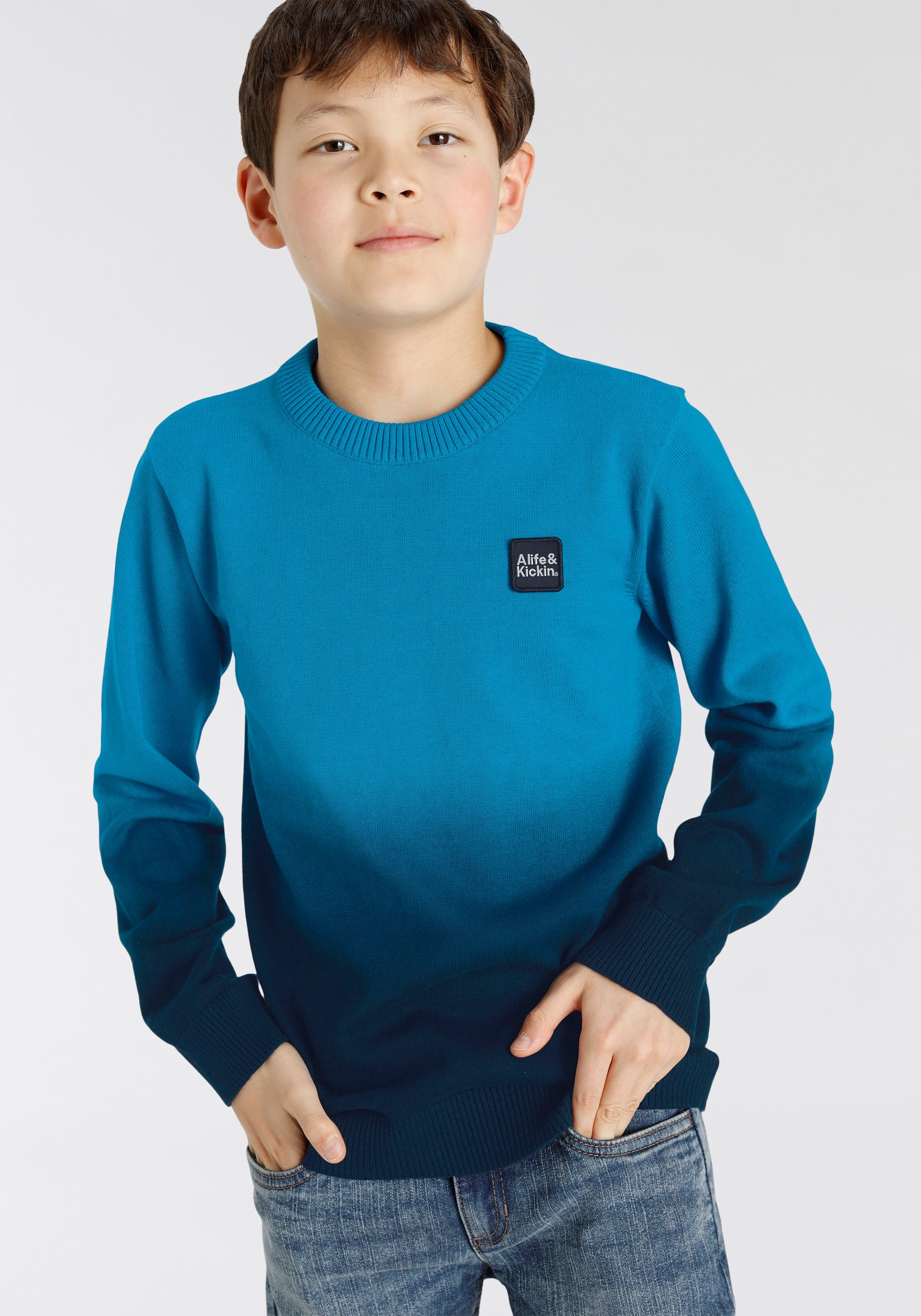 Alife & Kickin Strickpullover für Jungen, in tollem Farbverlauf