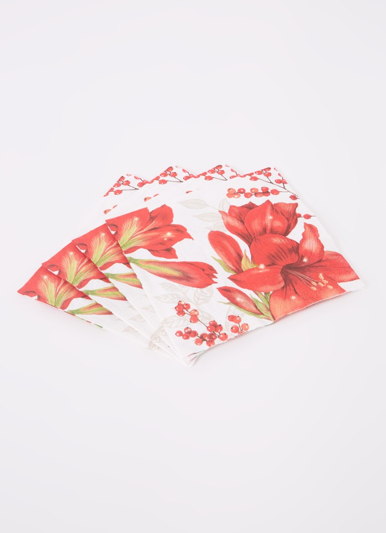 Șervețele elegante Ideal Home Amaryllis, 33 x 33 cm.