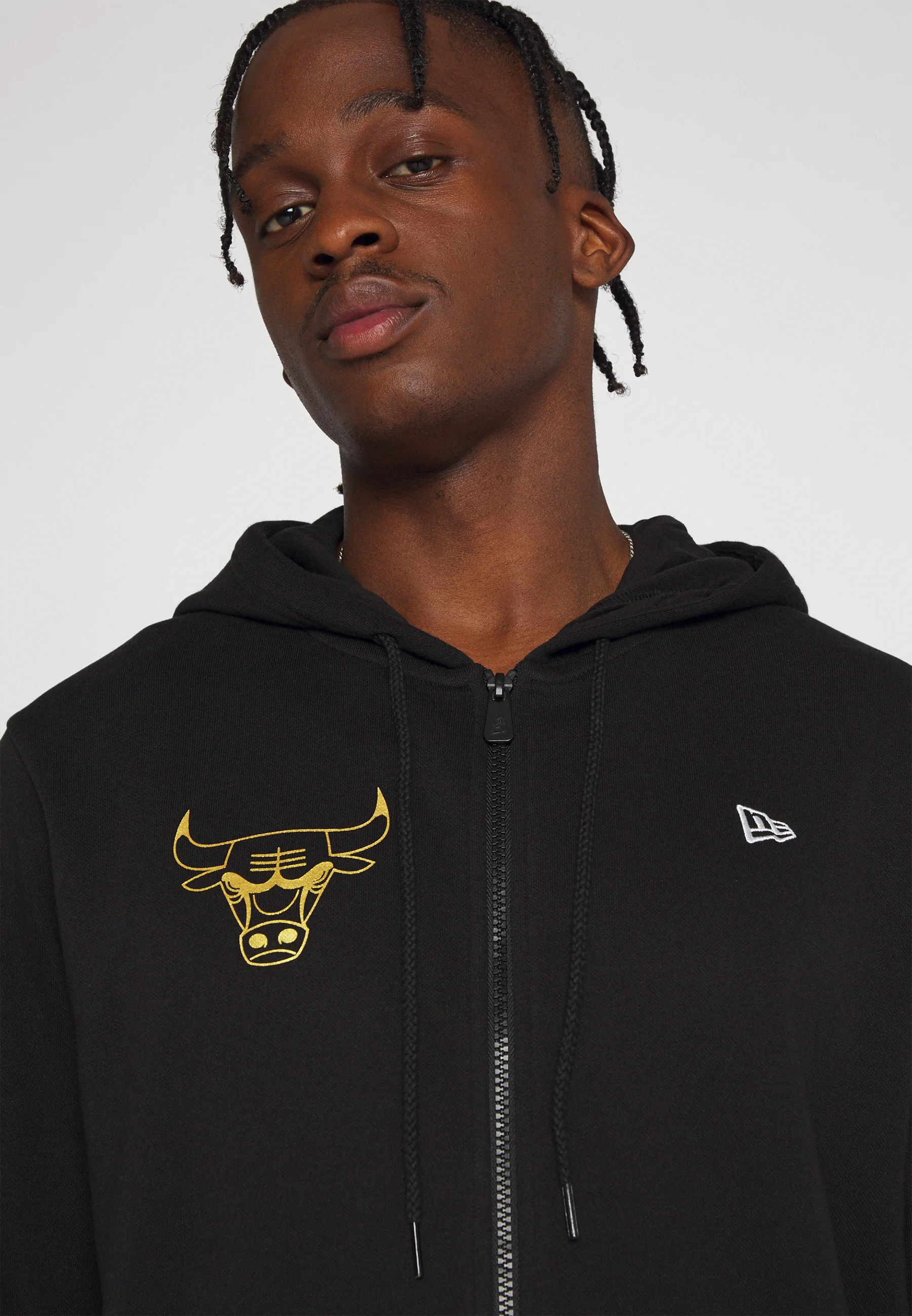 Sudadera con capucha y cremallera New Era NBA CHICAGO BULLS TEAM SCRIPT - Sudadera con capucha y cremallera