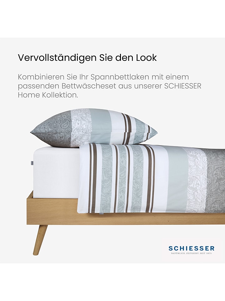 Schiesser Jersey-Spannbettlaken in Weiß günstig kaufen