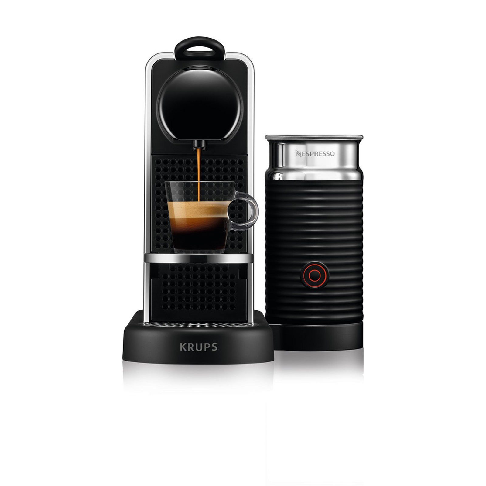 Krups Kapselmaschine XN630, Behälter für Kaffeepads, wunderbar schaumige Milch