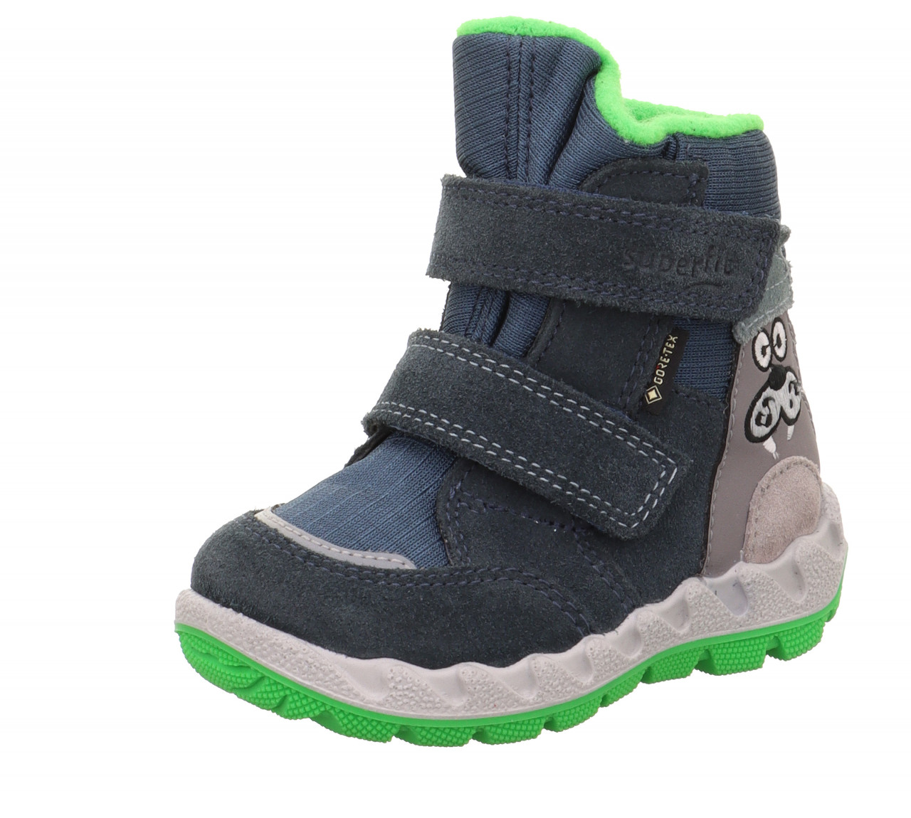 ICEBIRD - Blau/Grün Boots mit Klettverschluss