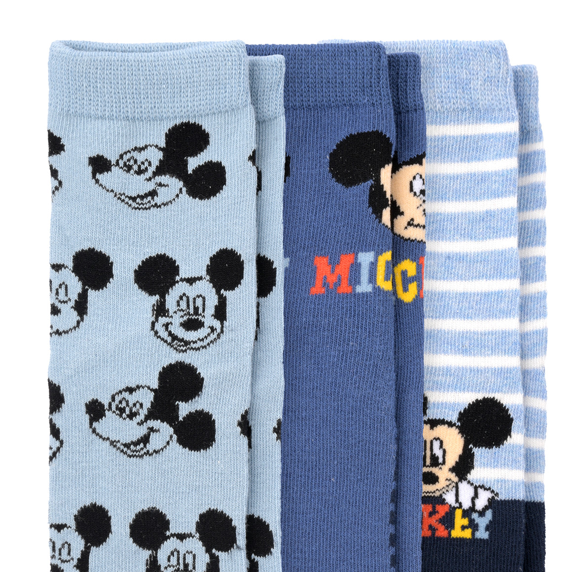 3 Paar Micky Maus Socken im Motiv-Mix