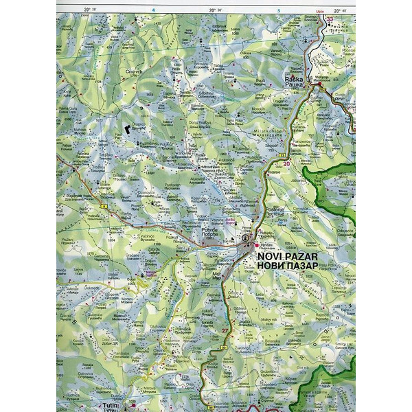 Kosovo 1 : 150 000 - Straßenkarte