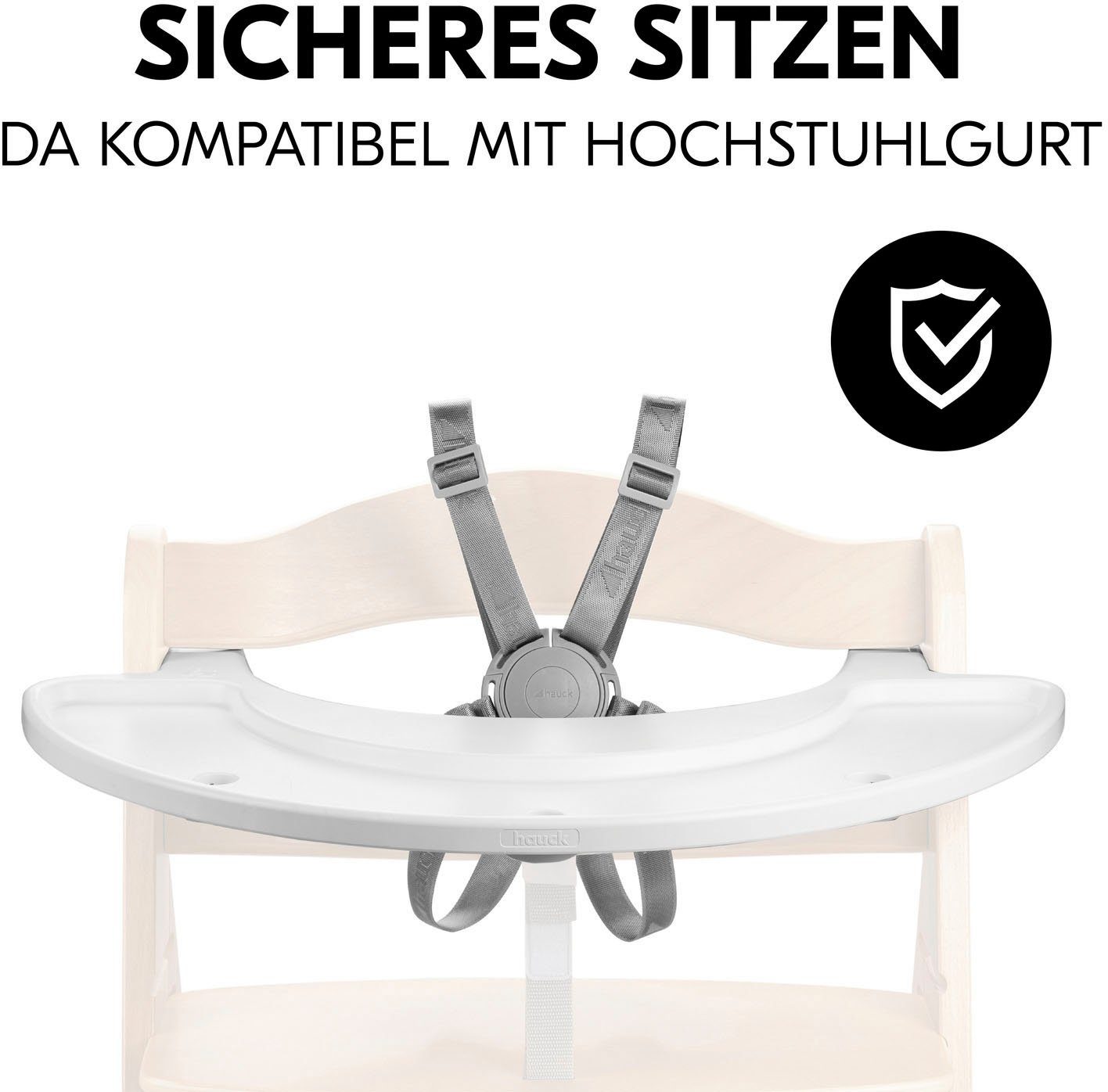 Hauck Hochstuhltablett Alpha Play Music Set Zebra, Holz, Kunststoff, FSC® - schützt Wald - weltweit