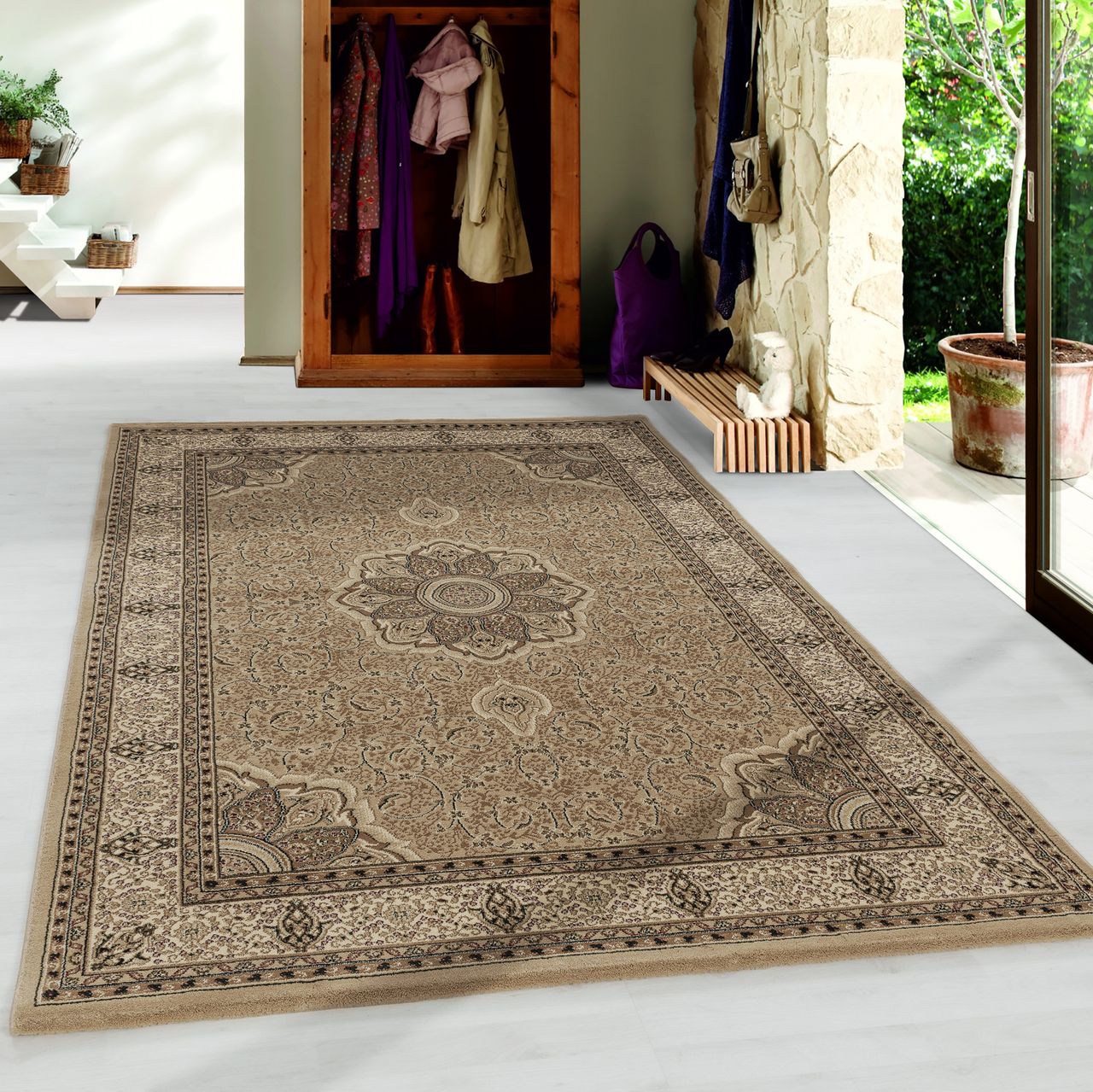Ayyildiz Teppich, KASHMIR 2601, BEIGE, 80 x 150 cm
