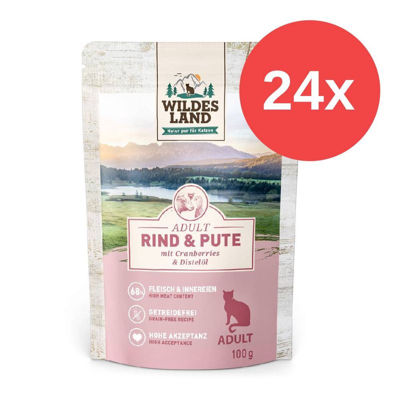Sparpaket Wildes Land Cat 24 x 100 g zu TOP-Preisen