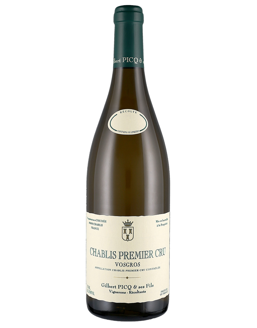 Chablis AOC Premier Cru Vosgros 2021 Gilbert Picq 0,75 ℓ
