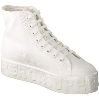 Superga Shiny 3D Lettering Sneaker in weiß