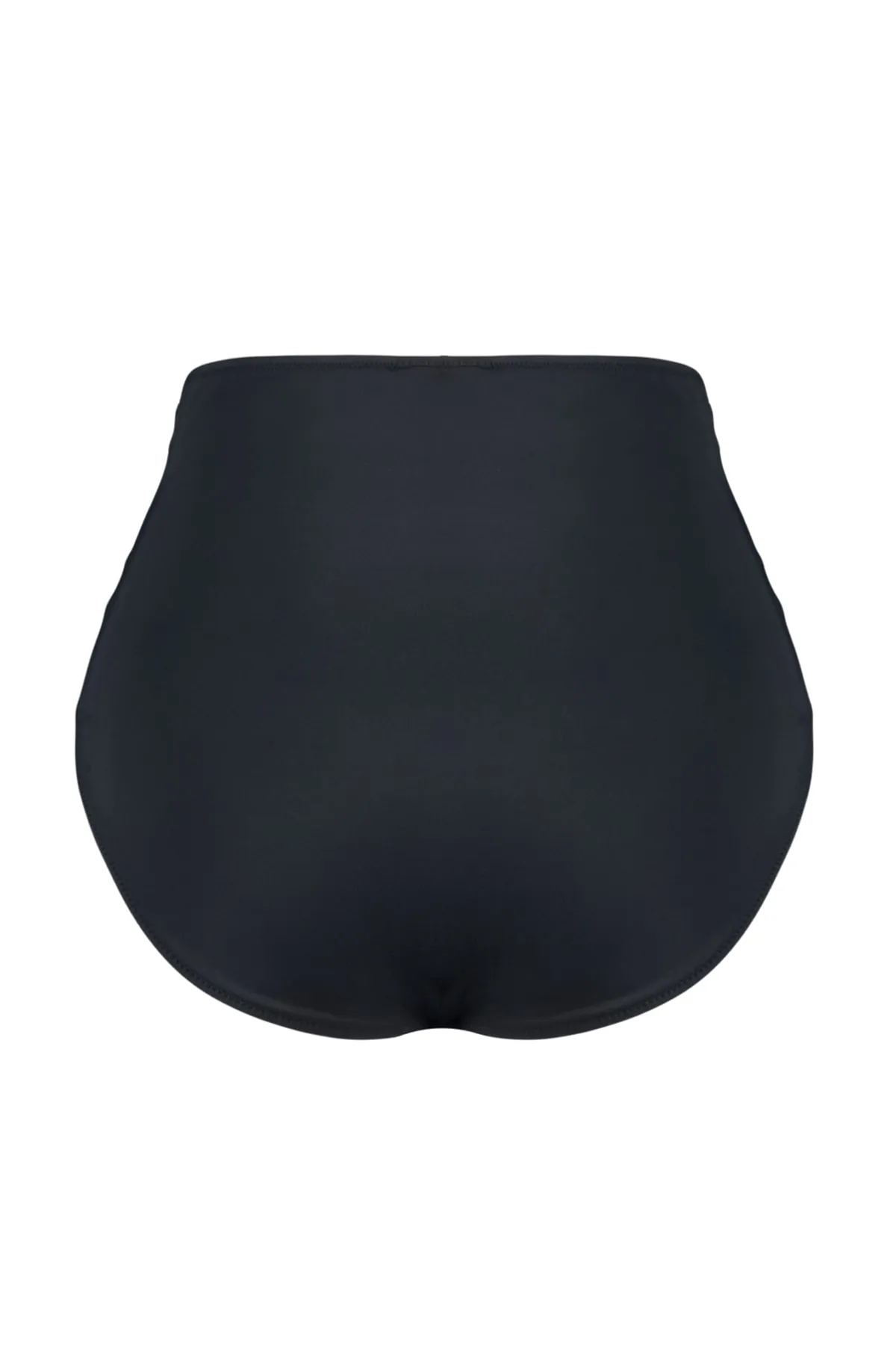 Trendyol Curve  Schwarze, korsettierte Bikinihose mit hoher Taille TBSSS23CR00001