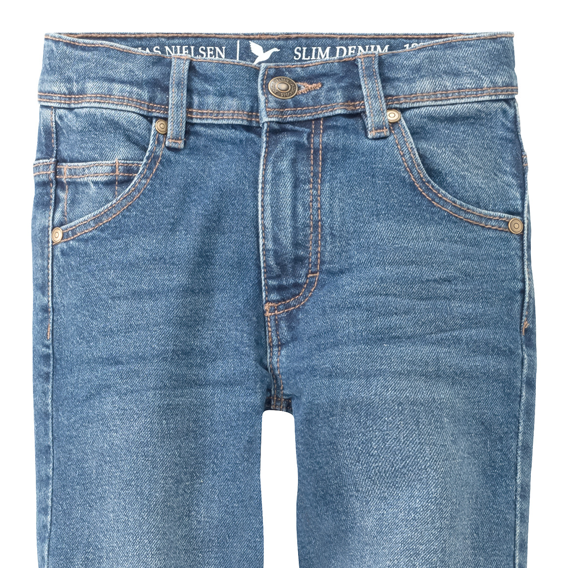 Jungen Slim-Jeans im klassischen Dessin