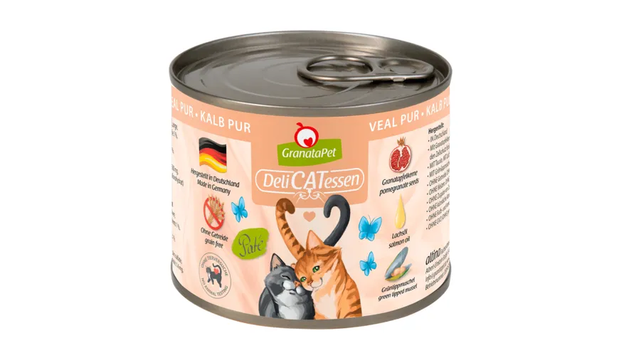 GranataPet Katzennassfutter Kalb PUR 200 g