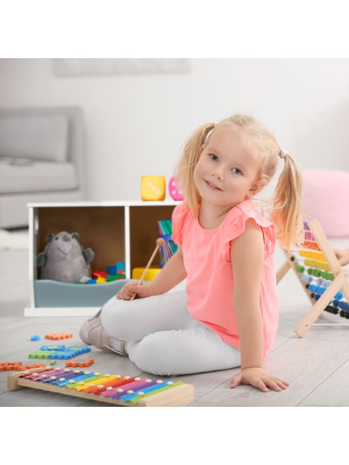 relaxdays Kinderregal in Bunt - (B)60 x (H)33 x (T)34 cm günstig kaufen onesize