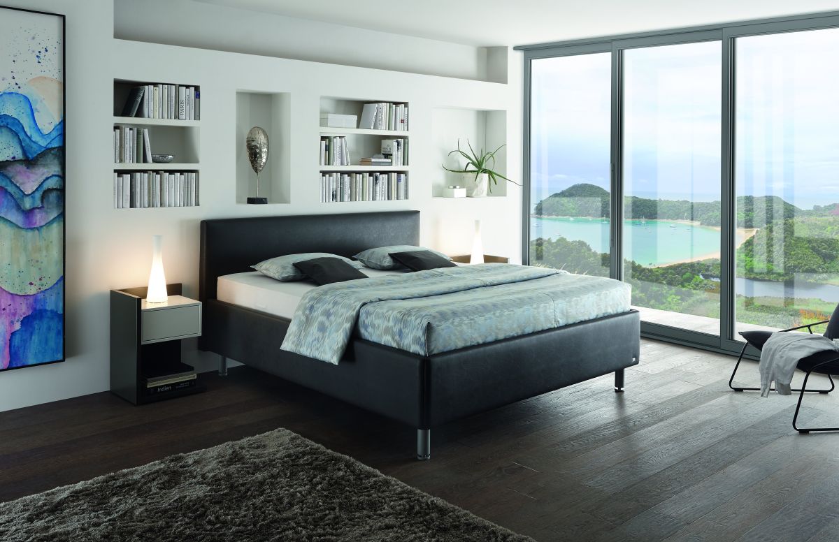 Ruf Polsterbett Casa Anthrazit 180 x 200 cm