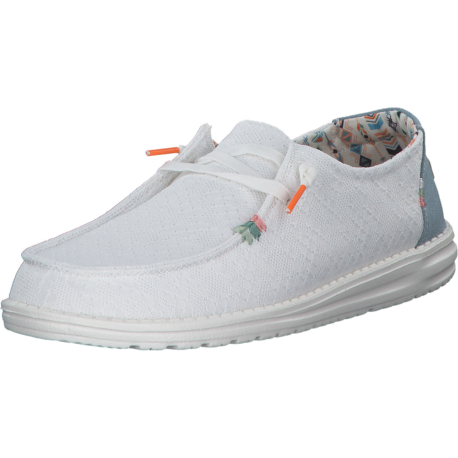 Hey Dude 40054, Schnürschuhe, Damen, white crochet