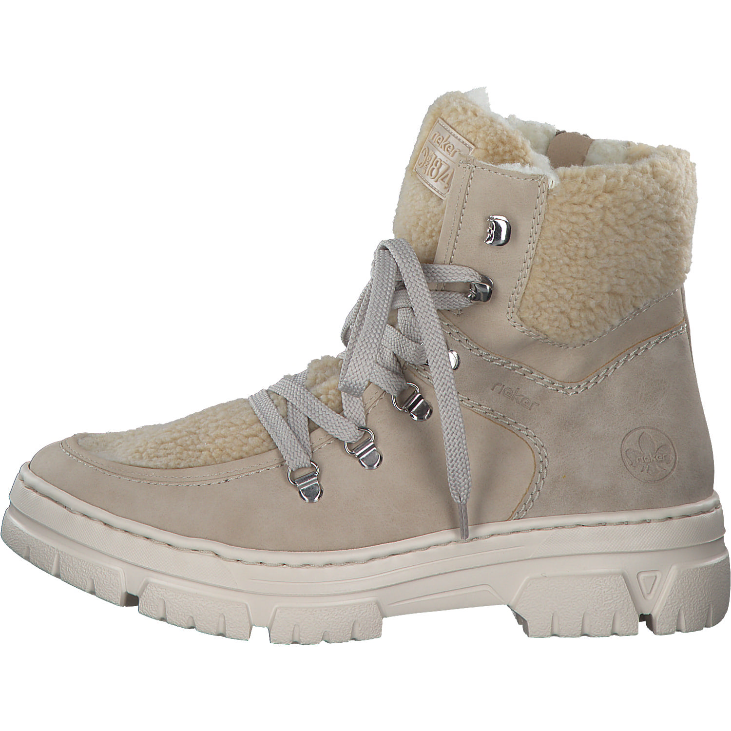 Rieker Z7430, Schnürstiefel, Damen, ginger/beige/champignon