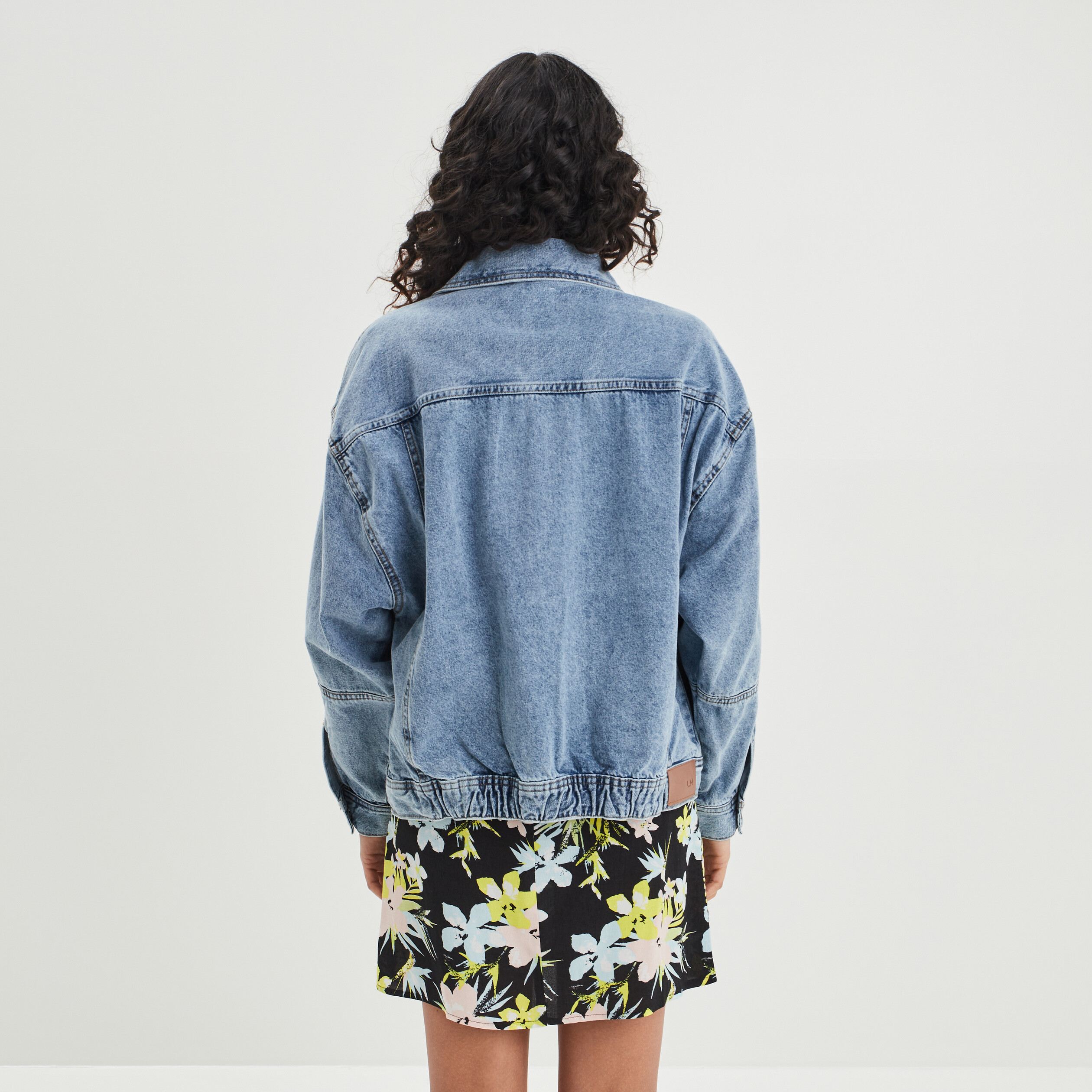 Veste en jean ample boutonnée denim triple stone femme | La Halle