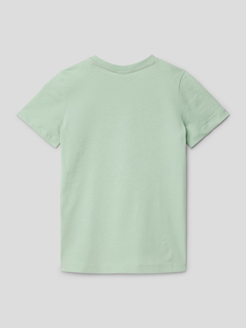 T-Shirt mit Motiv-Prints in lindgrün