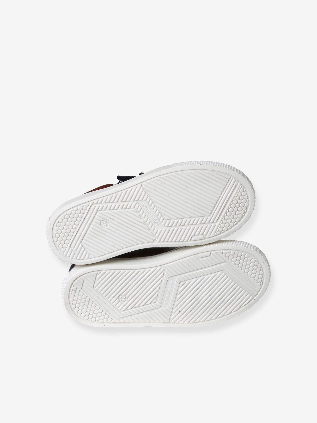 Vertbaudet Kinder Klett-Sneakers - braun