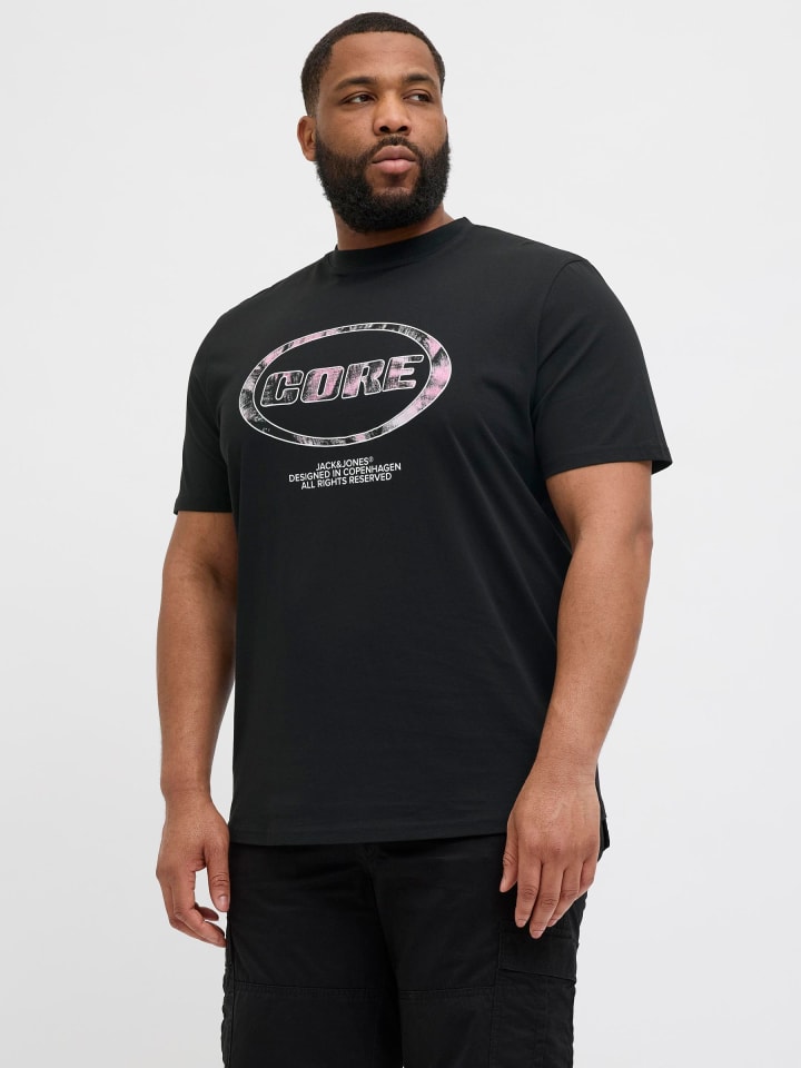 JACK & JONES PLUS T-shirt in Black günstig kaufen